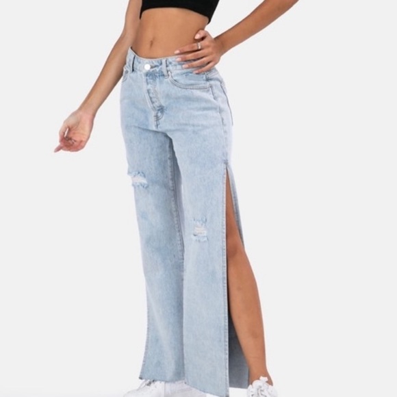 Adika Spilt Flare Jeans brand new w/ tag! - Picture 1 of 9